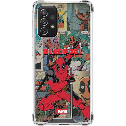 Marvel Deadpool Deadpool Collage Galaxy A72 5G Clear Case